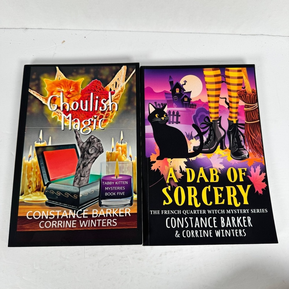 A‎ Dab of Sorcery & Ghoulish Magic Books Constance Barker Corrine Winters Cozy